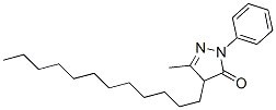 4-dodecyl-2,4-dihydro-5-methyl-2-phenyl-3H-pyrazol-3-one Structure