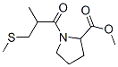 Methyl 1-[2-methyl-3-(methylsulfanyl)propanoyl]-2-pyrrolidinecarboxyla te Structure