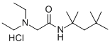 아세트아미드,2-(디에틸아미노)-N-(1,1,3,3-테트라메틸부틸)-,히드로클로라이드 구조식 이미지
