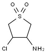 4-chlorotetrahydro-3-thiophenamine 1,1-dioxide HCl Structure