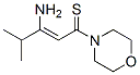 Morpholine,  4-(3-amino-4-methyl-1-thioxo-2-pentenyl)-  (9CI) 구조식 이미지