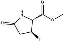 Proline, 3-fluoro-5-oxo-, methyl ester, trans- (9CI) Structure