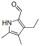 1H-Pyrrole-2-carboxaldehyde, 3-ethyl-4,5-dimethyl- (9CI) 구조식 이미지