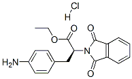 ethyl (S)-alpha-[(4-aminophenyl)methyl]-1,3-dihydro-1,3-dioxo-2H-isoindole-2-acetate monohydrochloride 구조식 이미지