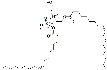 (2-hydroxyethyl)methylbis[2-(oleoyloxy)ethyl]ammonium methyl sulphate Structure