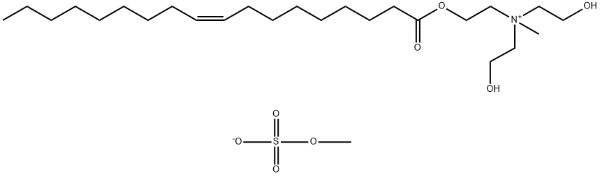 (Z)-[bis(2-hydroxyethyl)]methyl[2-[(1-oxooctadec-9-enyl)oxy]ethyl]ammonium methyl sulphate Structure