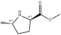 Proline, 5-methyl-, methyl ester, trans- (9CI) Structure