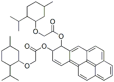 아세트산,((5-메틸-2-(1-메틸에틸)사이클로헥실)옥시)-,7,8-디하이드로벤조(a)피렌-7,8-디일에스테르,(1R-(1알파(7R*,8R)*(1R*,2S*,5R*)),2베타,5알파))- 구조식 이미지
