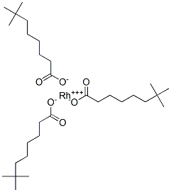 rhodium(3+) neodecanoate  Structure