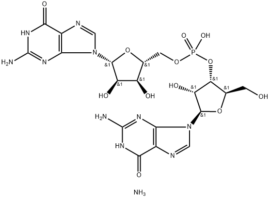 Guanosine, guanylyl-(3'->5')-, monoammonium salt 구조식 이미지