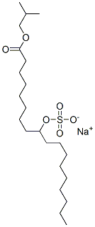 나트륨1-(2-메틸프로필)9-(설포옥시)옥타데카노에이트 구조식 이미지