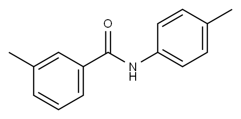 3-methyl-N-(4-methylphenyl)benzamide 구조식 이미지