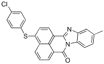 3-[(4-chlorophenyl)thio]-11-methyl-7H-benzimidazo[2,1-a]benz[de]isoquinolin-7-one Structure