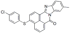 3-[(4-chlorophenyl)thio]-10-methyl-7H-benzimidazo[2,1-a]benz[de]isoquinolin-7-one 구조식 이미지