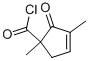 3-사이클로펜텐-1-카보닐클로라이드,1,3-디메틸-2-옥소-(9CI) 구조식 이미지