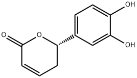 2H-Pyran-2-one, 6-(3,4-dihydroxyphenyl)-5,6-dihydro-, (S)- (9CI) Structure