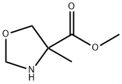 4-옥사졸리딘카르복실산,4-메틸-,메틸에스테르(9CI) 구조식 이미지
