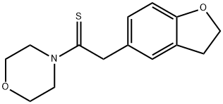 2-(2,3-dihydrobenzofuran-5-yl)-1-Morpholinoethanethione Structure