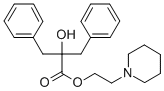 2-piperidinoethyl dibenzylglycolate Structure