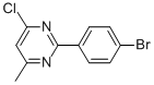 2-(4-브로모페닐)-4-클로로-6-메틸피리미딘 구조식 이미지