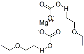 2-ethoxyethyl hydrogen carbonate, magnesium salt Structure