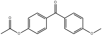 4-ACETOXY-4'-메톡시벤조페논 구조식 이미지