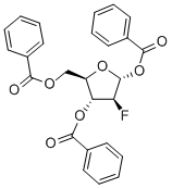 2-Deoxy-2-fluoro-1,3,5-tri-O-benzoyl-D-ribofuranose Structure