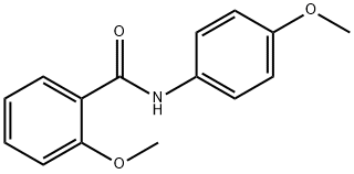 2-Methoxy-N-(4-Methoxyphenyl)benzaMide, 97% 구조식 이미지