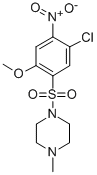 1-((5-Chloro-2-methoxy-4-nitrophenyl)sulfonyl)-4-methylpiperazine Structure