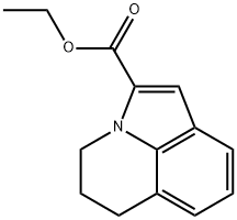 4H-PYRROLO[3,2,1-IJ]QUINOLINE-2-CARBOXYLIC ACID, 5,6-DIHYDRO-, ETHYL ESTER Structure