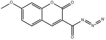 7-METHOXYCOUMARIN-3-CARBONYL AZIDE Structure
