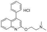 4-페닐-2-((2,2-디메틸아미노)에톡시)퀴놀린염산염 구조식 이미지