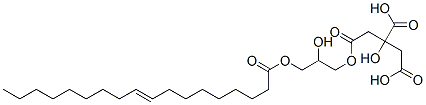 [2-하이드록시-3-[(1-옥소-9-옥타데세닐)옥시]프로필]구연산이수소 구조식 이미지