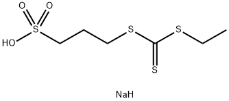 나트륨3-[[(에틸티오)티옥소메틸]티오]프로판술포네이트 구조식 이미지