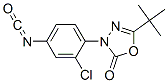3-(2-chloro-4-isocyanatophenyl)-5-(1,1-dimethylethyl)-1,3,4-oxadiazol-2(3H)-one Structure