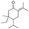 5-ethyl-4-(isopropyl)-2-(isopropylidene)-5-methylcyclohexan-1-one 구조식 이미지