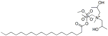 bis(2-hydroxypropyl)methyl-2-[(1-oxooctadecyl)oxy]propylammonium methyl sulphate  Structure