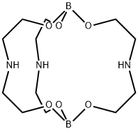 2,8,10,16,17,23-hexaoxa-5,13,20-triaza-1,9-diborabicyclo[7.7.7]tricosane Structure