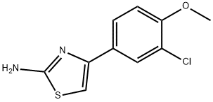 4-(3-CHLORO-4-METHOXYPHENYL)-1,3-THIAZOL-2-AMINE 구조식 이미지