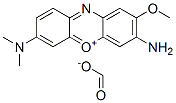 3-amino-7-(dimethylamino)-2-methoxyphenoxazin-5-ium formate Structure