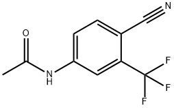 4-CYANO-3-(TRIFLUOROMETHYL)ACETANILIDE Structure
