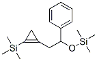 Silane, trimethyl[1-phenyl-2-[2-(trimethylsilyl)-1-cyclopropen-1-yl]et hoxy]- Structure