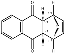 (1R,4S,4aR,9aS)-rel-1,4,4a,9a-Tetrahydro-4a-methyl-1,4-methanoanthracene-9,10-dione 구조식 이미지