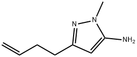 1H-Pyrazol-5-amine,  3-(3-butenyl)-1-methyl-  (9CI) 구조식 이미지