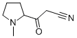 2-Pyrrolidinepropanenitrile,1-methyl--bta--oxo-(9CI) Structure