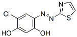 4-Chloro-6-[(thiazol-2-yl)azo]benzene-1,3-diol Structure