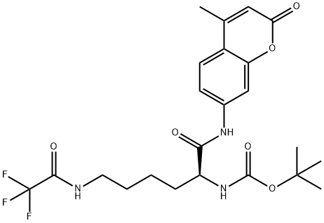 BOC-LYS(TFA)-AMC Structure