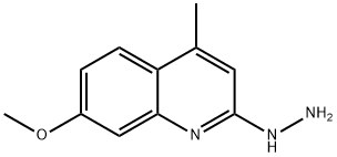 2-HYDRAZINO-7-METHOXY-4-메틸퀴놀린 구조식 이미지