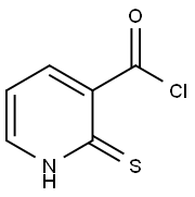 3-Pyridinecarbonyl chloride, 1,2-dihydro-2-thioxo- Structure