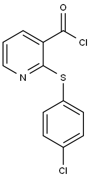 2-[(4-CHLOROPHENYL)THIO]PYRIDINE-3-CARBONYL CHLORIDE 구조식 이미지